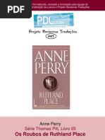 Anne Perry - Série Pitt 05 - Os roubos de Ruthland Place
