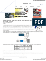 Calcular Instalacion Solar Fotovoltaica Vivienda