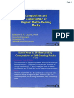 Composition and Classification of Organic Matter-Bearing Rocks