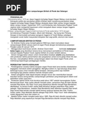 perebutan takhta di perak
