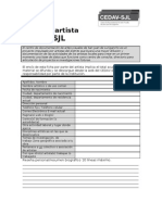 Ficha de Artista - Cedav-Sjl