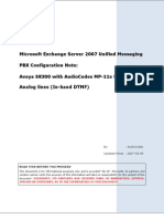 Avaya S8300 With AudioCodes MP-11x FXO Using Analog Lines (In-Band DTMF)