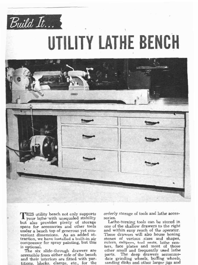 Utility Bench with Tool Storage Solutions | PDF