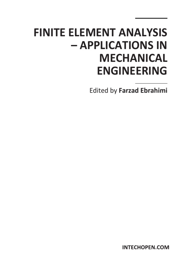 Finite Element Analysis-Applications in Mechanical Engineering | PDF ...