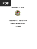 Public Service Code of Conduct Overview | PDF | Employment | Government