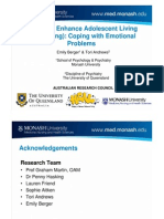 Helping To Enhance Adolescent Living (H.E.A.L.ing) : Coping With Emotional Problems