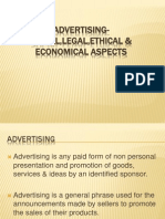 Advertising-Social, Legal, Ethical & Economical Aspects