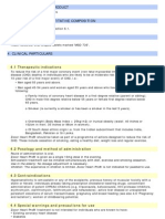 4.1 Therapeutic Indications: Name of The Medicinal Product