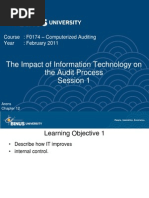 The Impact of Information Technology On The Audit Process Session 1