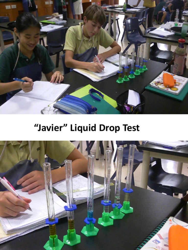 Liquid Drop Test Methods Explained | PDF
