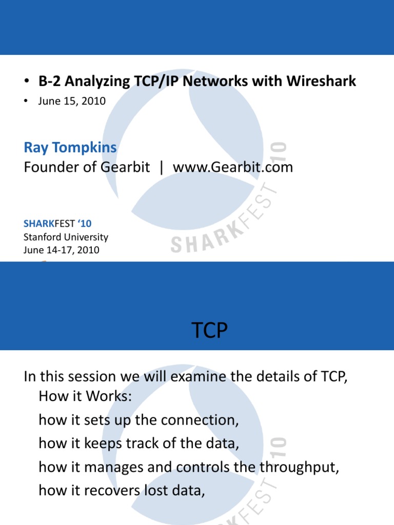 Analyzing TCP/IP with Wireshark | PDF | Science & Mathematics