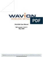 Wavionet User Manual SW Version 1.0.0.11 May 2009