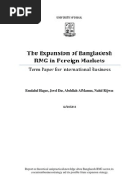 The Expansion of Bangladesh RMG in Foreign Markets