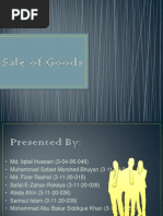 Presentation On Sale of Goods