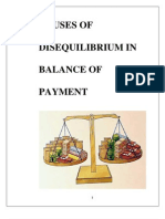 Causes of Disequilibrium in Balance of PaymentCAUSES OF DISEQUILIBRIUM IN BALANCE OF PAYMENT