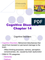 Chapter 14 Cognitive Disorders