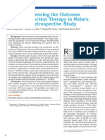 Factors Influencing The Outcome of Root-Resection Therapy in Molars: A 10-Year Retrospective Study