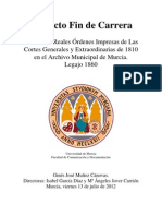 Reales Órdenes Impresas de Las Cortes Generales y Extraordinarias de 1810 