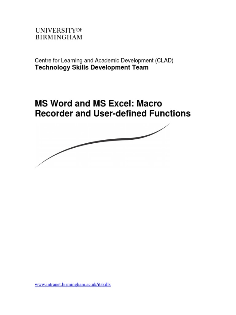 Macros Word Excel Pdf Visual Basic For Applications Microsoft Excel
