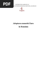 Adoptarea Monedei Euro PDF