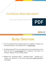 JuxtConsult Brand Scorecard Study - Soft Drinks Category Sample