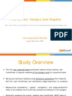 JuxtConsult Web Connect Snapshot - Life Insurance Portals - Aug-Sept 2008