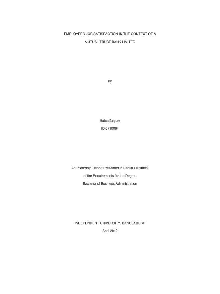 Job Satisfaction | PDF | Business