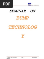 Download SEMINAR REPORT ON BUMP TECHNOLOGY by Sanjay Jha SN127796161 doc pdf