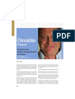 Entrevista A Osvaldo Francia. President Del Centre Llatinoamericà de Lleida (Revista Arts 36)