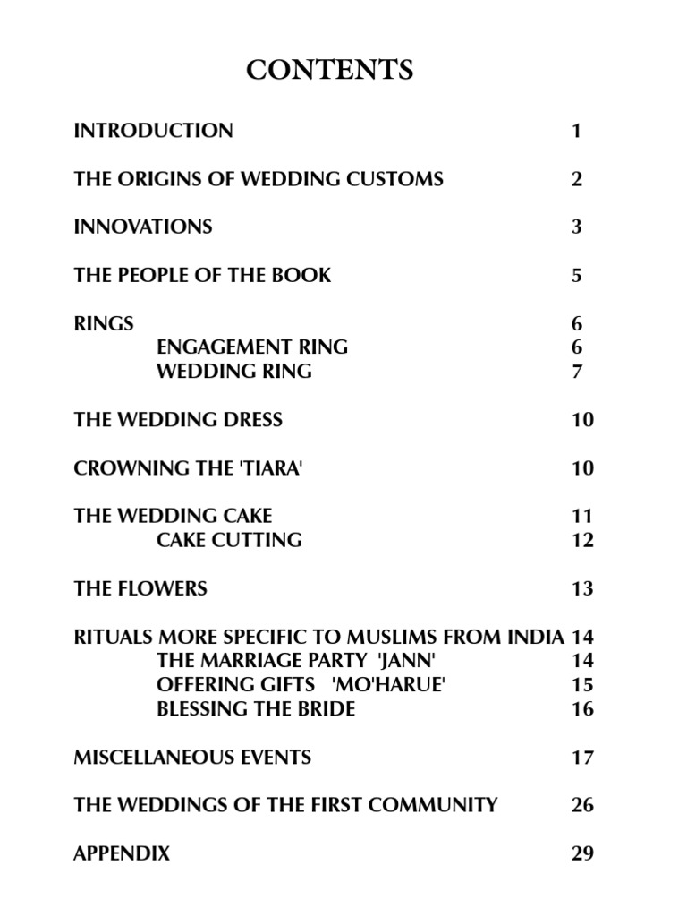 Wedding Customs | PDF | Engagement | Wedding