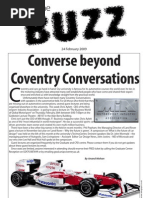 Download The Buzz Newsletter 24th February 2009 Coventry University by Coventry University SN12781162 doc pdf