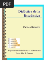 Didáctica de La Estadística - Carmen Batanero