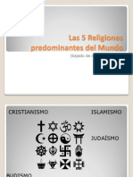 Las 5 Religiones Predominantes