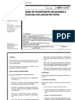 NBR 13707 - Projeto de Revestimento de Paredes e Estruturas