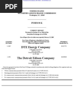 DETROIT EDISON CO 8-K (Events or Changes Between Quarterly Reports) 2009-02-23