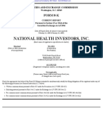 NATIONAL HEALTH INVESTORS INC 8-K (Events or Changes Between Quarterly Reports) 2009-02-23