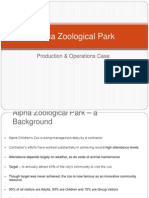 Alpha Zoological Park: Production & Operations Case