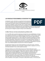 Le rapport du CIDE sur les réseaux pédocriminels en France et ailleurs
