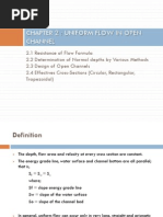 Slides 2 Uniform Flow in Open Channel