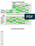 2013 Section II Class AA Schedule