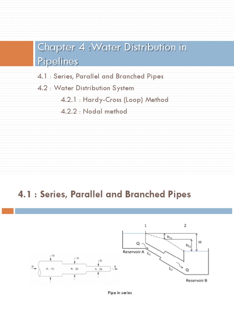 Water Flow Analysis in Distribution System | PDF | Continuum Mechanics ...