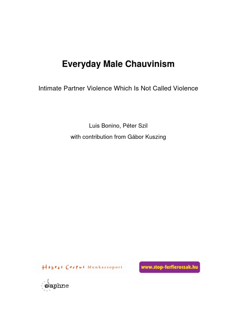 essay on male chauvinism