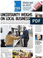 Uncertainty Weighs On Local Businesses: Slate Set in ACC