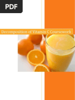 Download Vitamin C Chemistry Coursework by SiwelEitak SN127864087 doc pdf