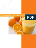Vitamin C Chemistry Coursework