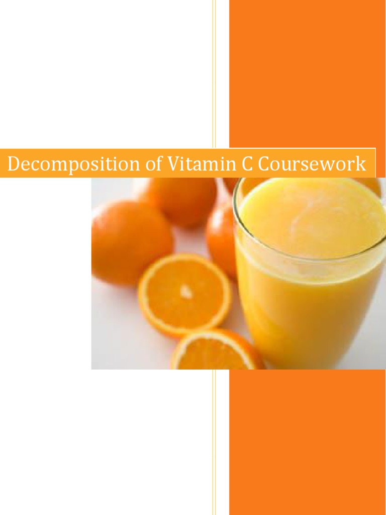 Vitamin C Chemistry Coursework Chemical Reactions Activation Energy