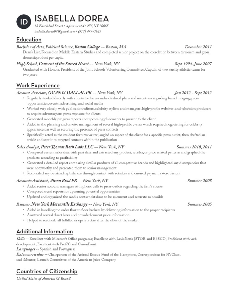 Resume | PDF | New York | New York City