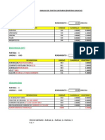 Analisis de Costos Unitarios