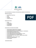 Lista de Instrumental Cariologia y Operatoria 2013