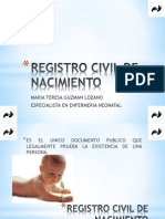 Registro Civil de Nacimiento
